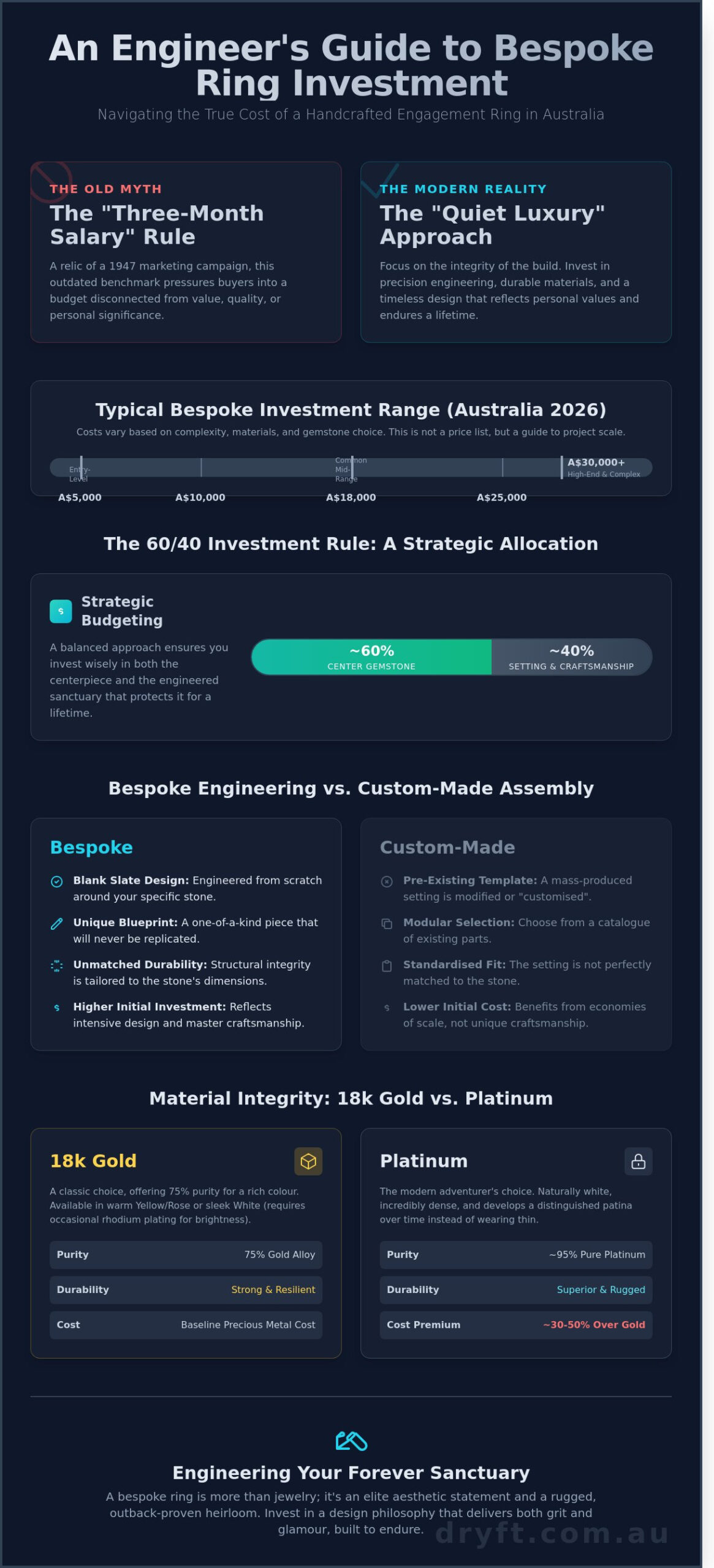Bespoke Engagement Ring Cost Australia: A Guide to Investing in Handcrafted Luxury